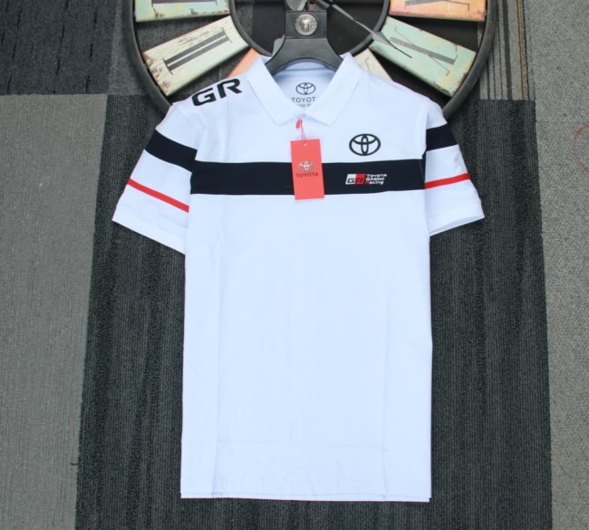 Toyota Team Polo Shirt White NO Number