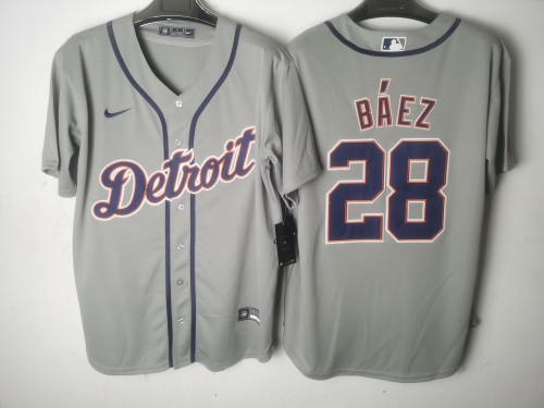 Detroit Tigers Jersey Grey Fan Version NO.28 BAEZ