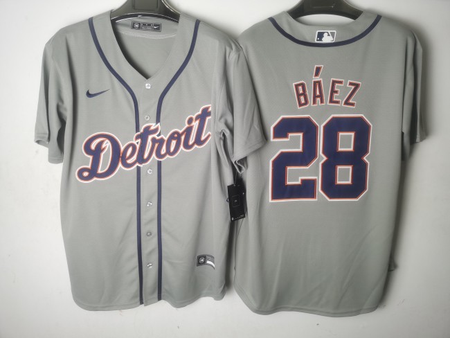 Detroit Tigers Jersey Grey Fan Version NO.28 BAEZ