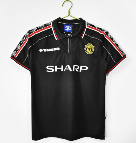 Manchester United Home Retro Jersey 1998/99 Black Version