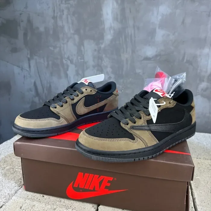 Travis Scott x Air Jordan 1 Low Black and Brown