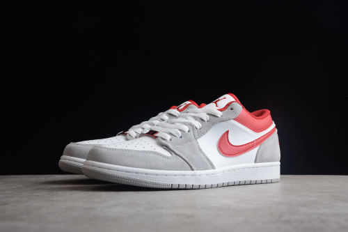 Air Jordan 1 Low SE Light Smoke Grey Gym Red DC6991-016