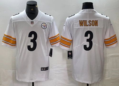 Pittsburgh Steelers Jersey White NO.3 WILSON