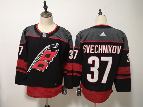 Carolina Hurricanes Home Breakaway Player Jersey Black NO.37 SVECHNIKOV