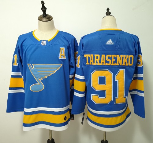 St. Louis Blues 2022 Winter Classic Player Jersey Blue NO.91 TARASENKO