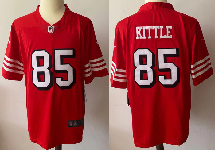 San Francisco 49ers Jersey Limited Editio Red Retro NO.85 KITTLE