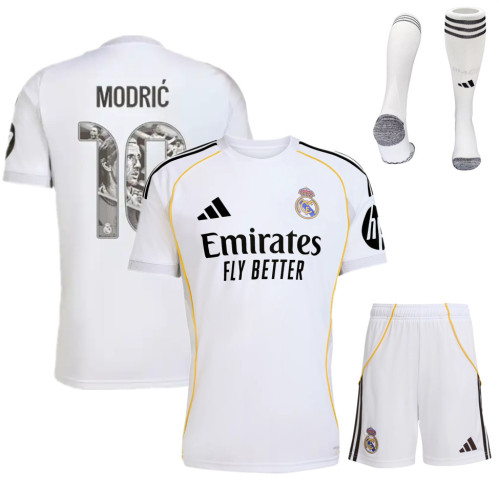 Real Madrid Home Modrić Limited Edition Kids Suit & Socks 25/26