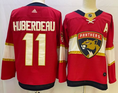 Florida Panthers  2024 Stanley Cup Champions Home Jersey Red NO.11 HUBERDEAU