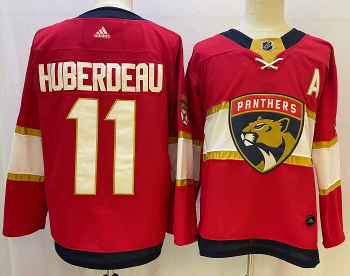 Florida Panthers  2024 Stanley Cup Champions Home Jersey Red NO.11 HUBERDEAU