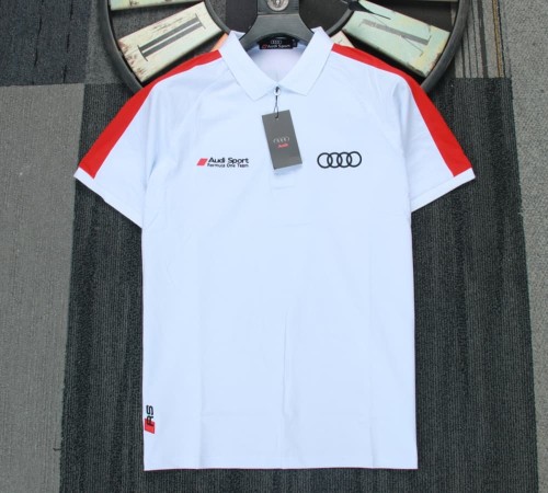 Audi Racing Polo Shirt Audi logo White NO Number