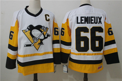 Pittsburgh Penguins Home Jersey White NO.66 LEMIEUX
