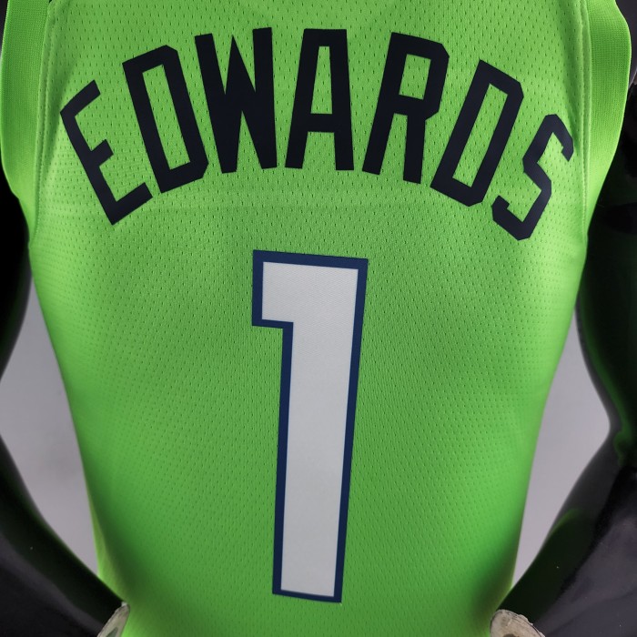 Anthony Edwards Minnesota Timberwolves Swingman Jersey Green