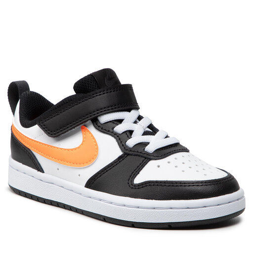 Air Force Low-Top Children's Leather Velcro Sneakers Orange Nike