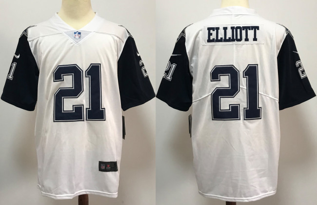 Dallas Cowboys Jersey White Throwback NO.21 ELLIOTT