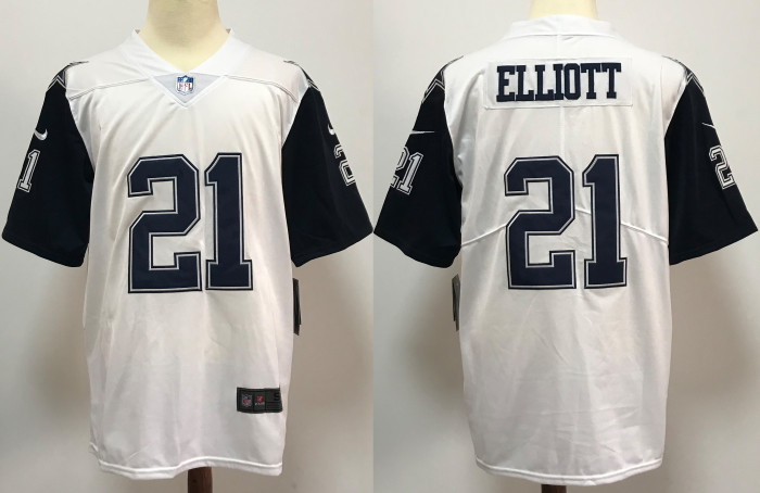 Dallas Cowboys Jersey White Throwback NO.21 ELLIOTT