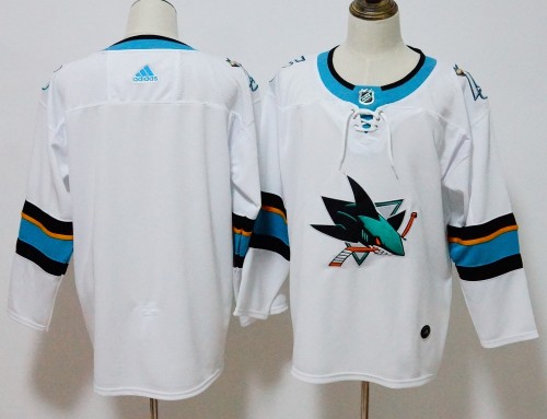 San Jose Sharks Alternate Player Jersey White NO Number