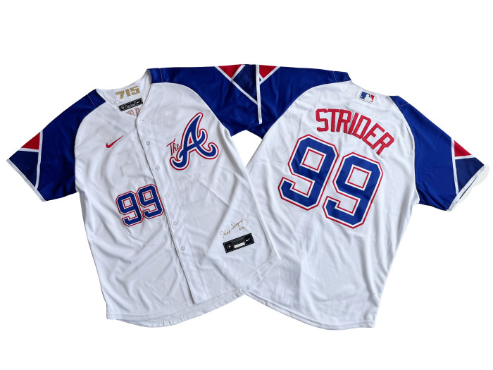 Atlanta Braves Jersey White City Version NO.99 STRIDER