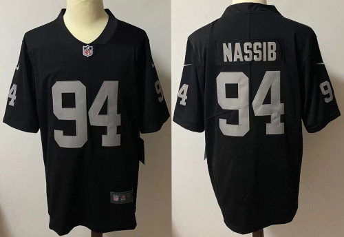 Las Vegas Raiders Jerseys Black NO.94 NASSIB