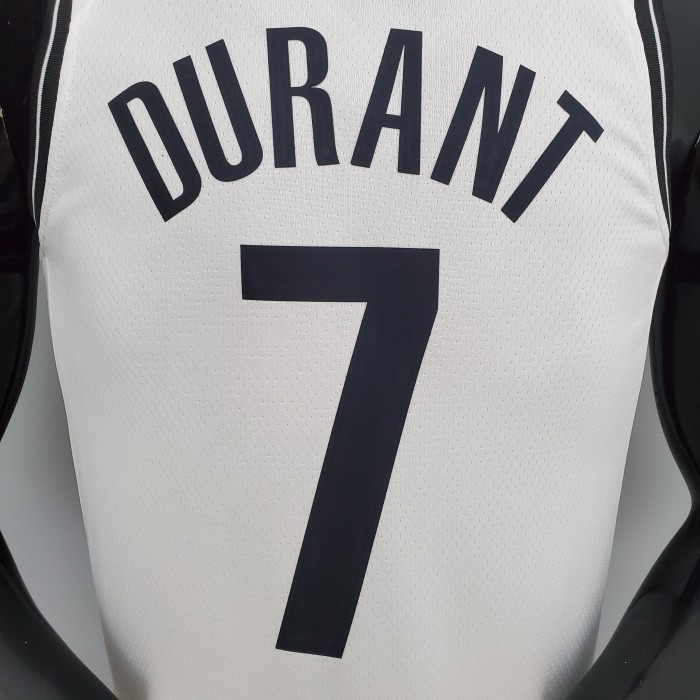 Kevin Durant Brooklyn Nets 75th Anniversary Swingman Jersey White