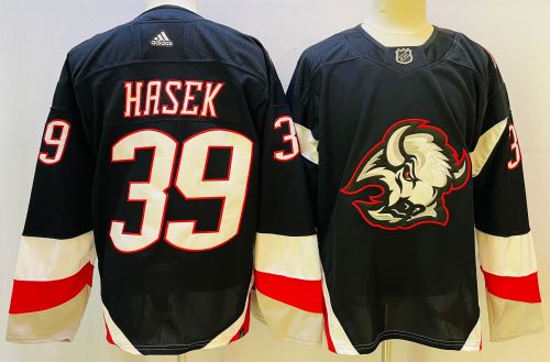 Buffalo Sabres Jersey Reverse Retro Black NO.39 HASEK