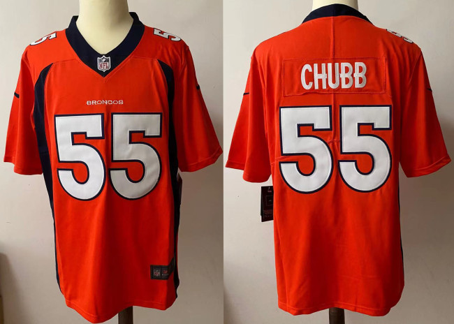 Denver Broncos Jersey Orange 2024 NO.55 CHUBB