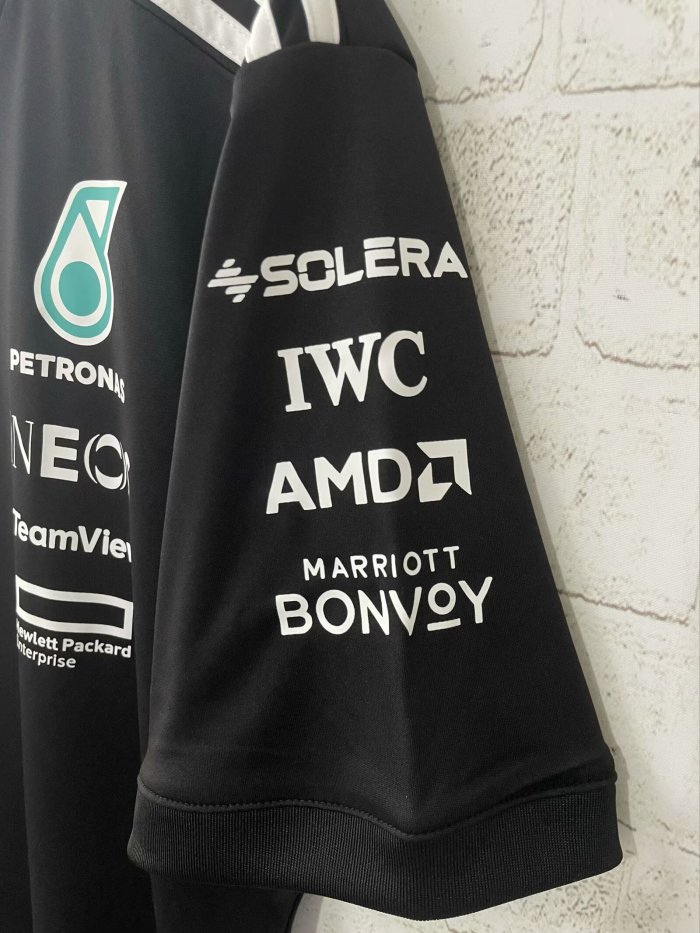 2025 Mercedes AMG Petronas T-Shirt Black NO Number