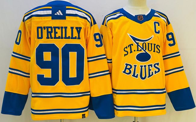 St Louis Blues Reverse Retro 2.0 Jersey Yellow NO.90 O’REILLY