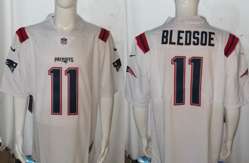 England Patriots Jersey White NO.11 BLEDSOE