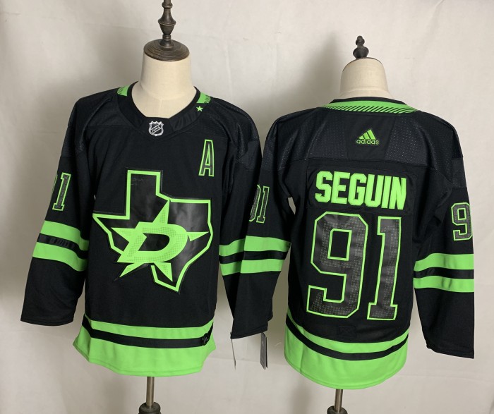 Dallas Stars Alternate Jersey Black 20/21 NO.91 SEGUIN