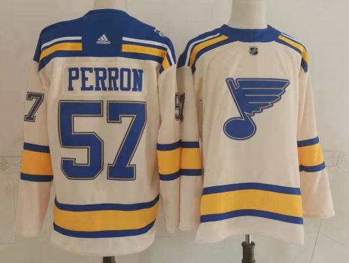 St. Louis Blues 2022 Winter Classic Player Jersey White NO.57 PERRON