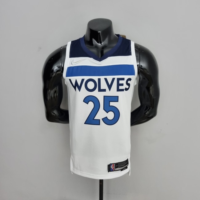 Derrick Rose Minnesota Timberwolves 75th Anniversary 2022 Swingman Jersey White