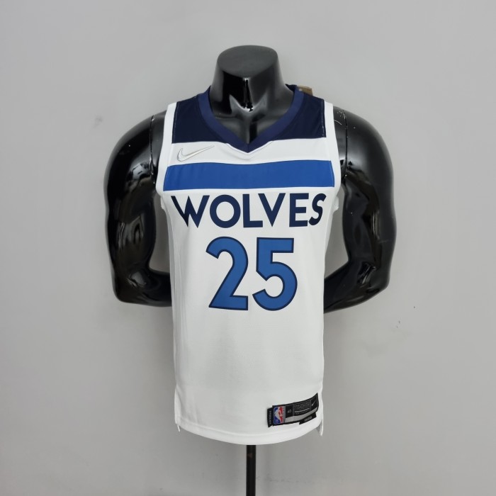Derrick Rose Minnesota Timberwolves 75th Anniversary 2022 Swingman Jersey White