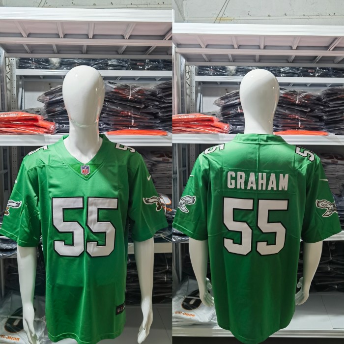 Philadelphia Eagles Retro Edition Grass Green 2023 NO.55 GRAHAM