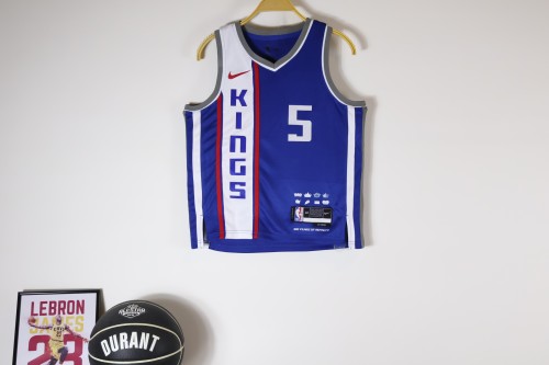 Sacramento Kings Kids Jersey City Edition2024 NO.5 FOX