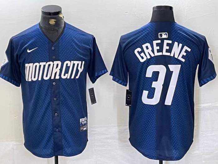 Detroit Tigers Jersey Blue Fan Version NO.31 GREENE