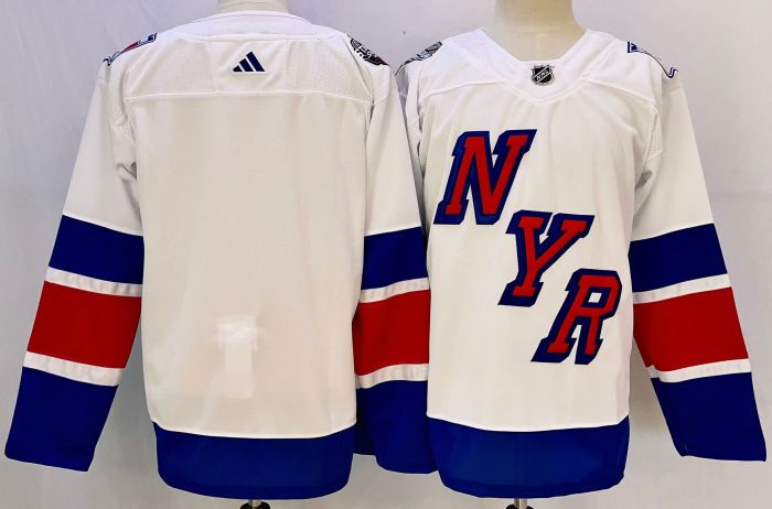 New York Rangers 25th Anniversary Collection Jersey White NO Number