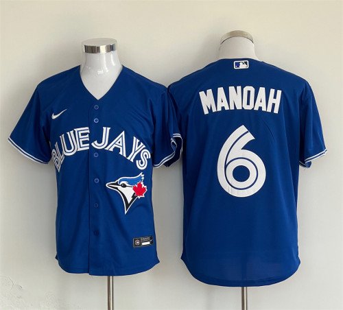 Toronto Blue Jays Jersey Dark Blue Fan Version NO.6 MANOAH