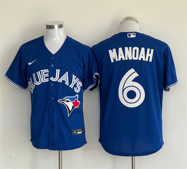 Toronto Blue Jays Jersey Dark Blue Fan Version NO.6 MANOAH