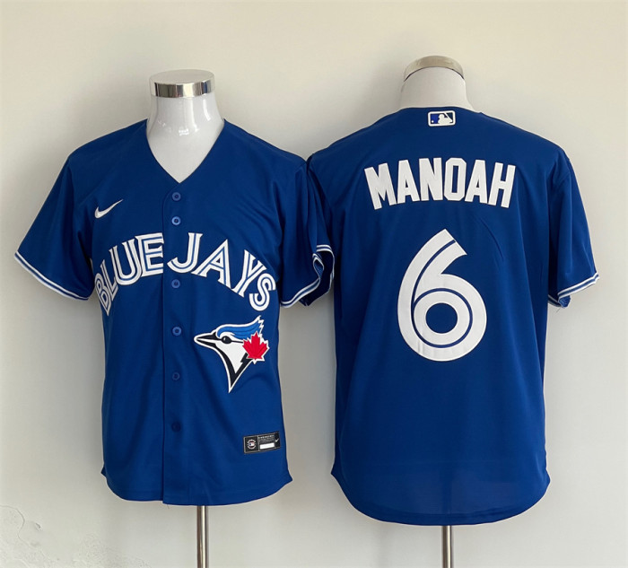 Toronto Blue Jays Jersey Dark Blue Fan Version NO.6 MANOAH