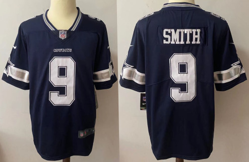 Dallas Cowboys Jersey Navy Limited Edition NO.9 SMITH