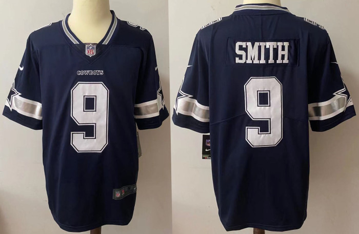 Dallas Cowboys Jersey Navy Limited Edition NO.9 SMITH