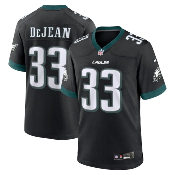 Philadelphia Eagles Jersey Black 2023 NO.33 De ZEAN
