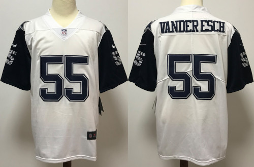 Dallas Cowboys Jersey White Throwback NO.55 VANDER ESCH