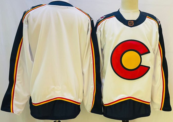 Colorado Avalanche Jersey Retro 2.0 Off White 22/23 NO Number