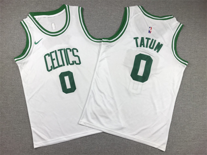 Boston Celtics KIds Jersey White Classics Edition 85/86 NO.0 TATUM
