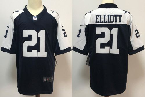 Dallas Cowboys Jersey Navy Throwback NO.21 ELLIOTT