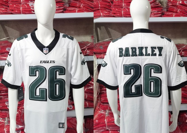 Philadelphia Eagles Jersey White 2023 NO.26 BARKLAY