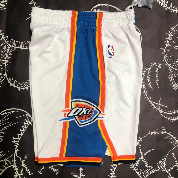 Oklahoma City Thunder   Basketball  Shorts  White  2024