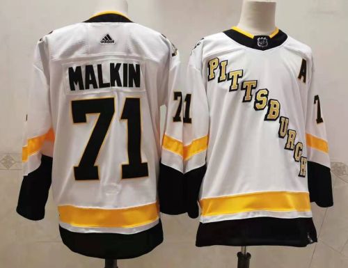 Pittsburgh Penguins 21/22  Alternate Player Jersey White NO.71 MALKIN