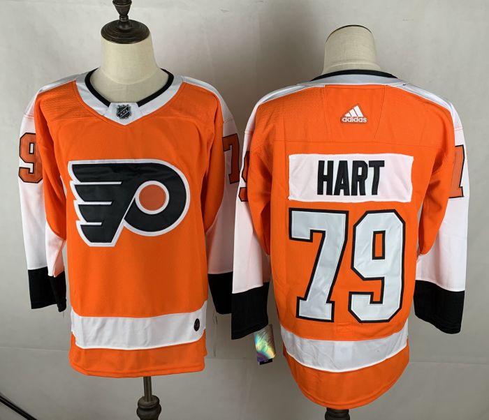 Philadelphia Flyers Home Alternate Player Jersey Orange NO.79 HART
